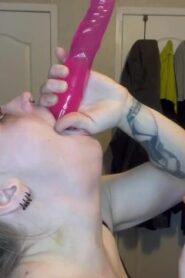 Watch – Throat goat dildo deep throat take #1