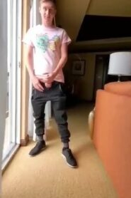 Watch – Almost got caught by cleaning lady, with a white boy cock