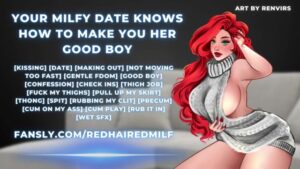 Watch – Your Milfy Date Knows How To Make You Her Good Boy