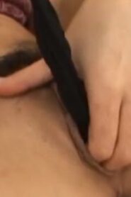 Watch – Horny MILF dildoing her hairy pussy