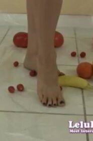 Watch – Lelu Love-Naked Femdom Food Crushing 1of3