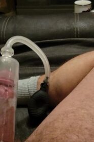 Watch – Playing with my new penis pump