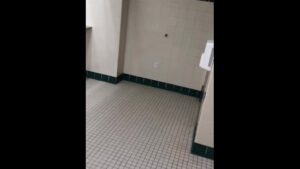Watch – Showing off in public bathroom at school