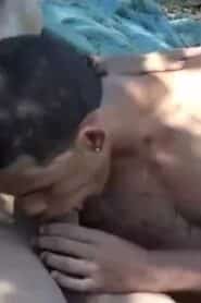 Watch – Young Latino lovers give head instead of swimming