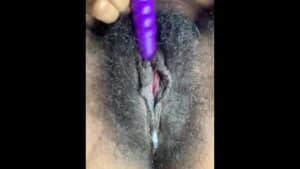 Watch – close up while my pussy drips cum