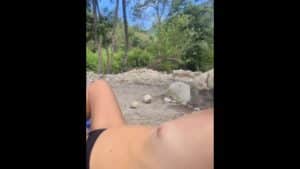 Watch – Stranger caught me flashing tits in the public park river – flashing tits in public